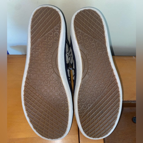 Coach Ellis Brown and Black High-Top Monogram Women Sneakers - Picture 11 of 11